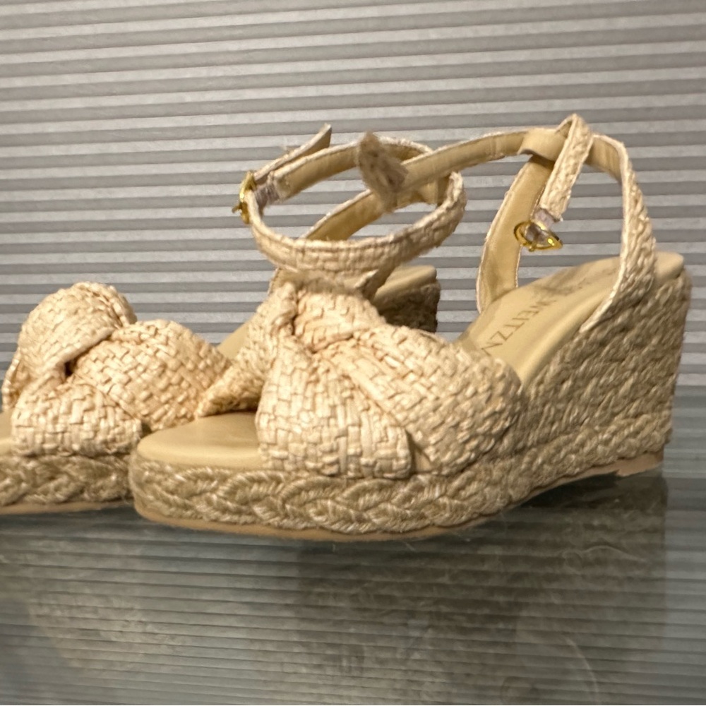 Stuart Weitzman Playa Knot Wedge Sandals NWT